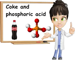 Coke phosphoric acid
