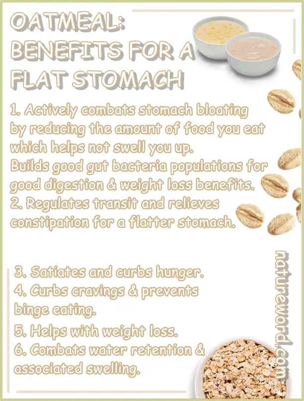 Oatmeal flat stomach