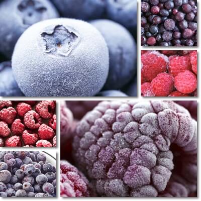 Frozen raspberries vs blueberries