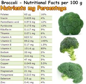 Nutritional Facts Broccoli – NatureWord