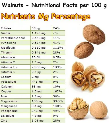 Nutritional Facts Walnuts