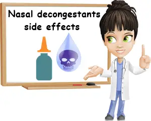 Nasal decongestants side effects