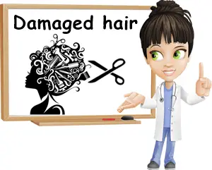 Dry damaged hair