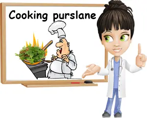 Cooking purslane