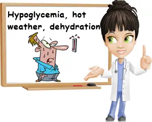 what dehydration and hypoglycemia do