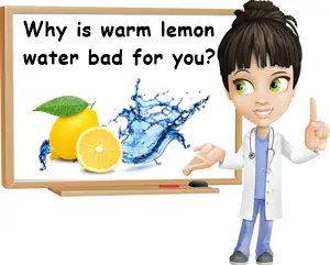 warm lemon water side effects