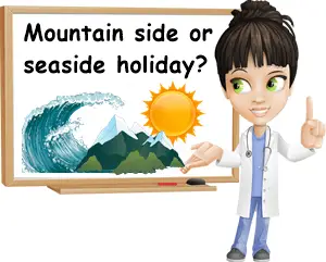 Seaside or mountains holiday