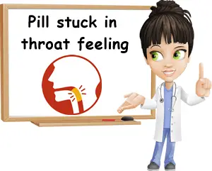 Pill stuck in throat feeling