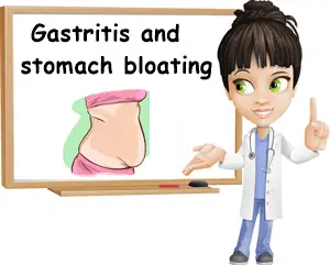Gastritis and stomach bloating