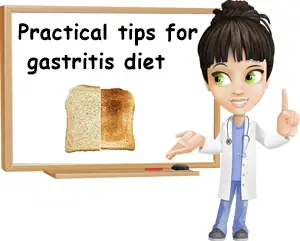 Practical tips for gastritis diet
