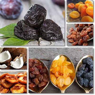 Unhealthy dried fruit