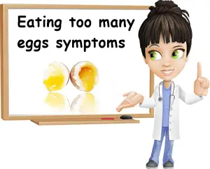 Too many eggs symptoms