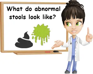 What do abnormal stools look like