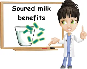 Soured milk benefits