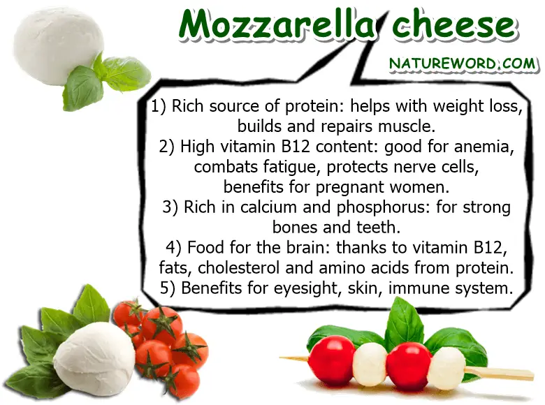 Mozzarella health facts