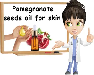 Pomegranate oil skin