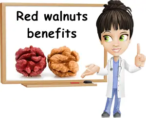 Red walnuts health benefits