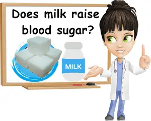 Milk raises blood sugar