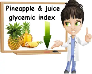 Pineapple and juice glycemic index