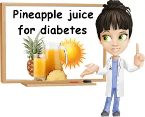 Pineapple juice benefits for diabetes