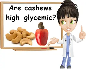 Cashews high glycemic
