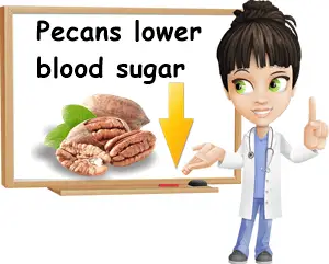 Pecans lower blood sugar