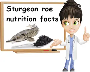 Sturgeon roe nutrition facts