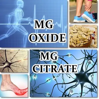 Magnesium oxide versus citrate