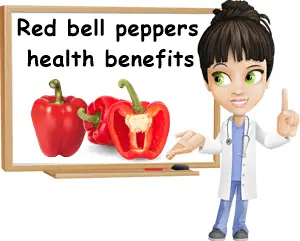 Red bell peppers health benefits