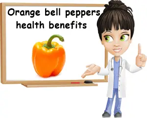 Orange bell peppers benefits