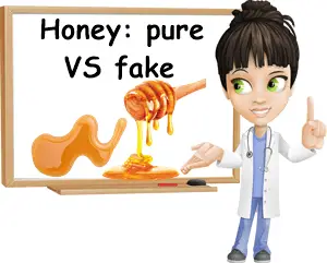 Pure vs fake honey difference