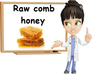 Raw comb honey