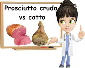 Prosciutto crudo vs cotto difference