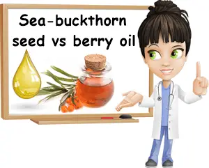 Sea-buckthorn seed oil vs berry oil difference