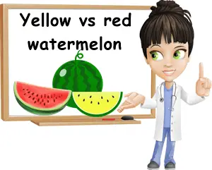 Yellow watermelon vs red watermelon