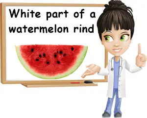 What is the white part of the watermelon rind