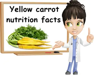 Yellow carrot nutrition