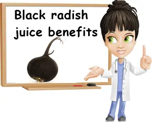 Black radish juice benefits