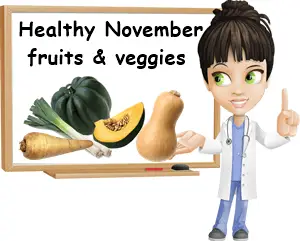 November fruits and vegetables