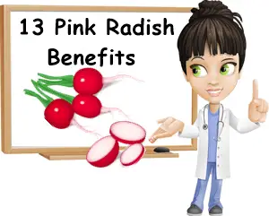 Pink radishes benefits
