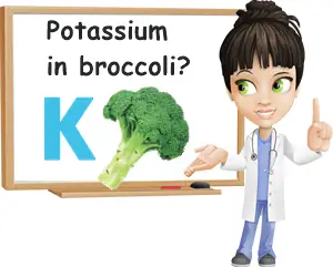 Broccoli potassium content