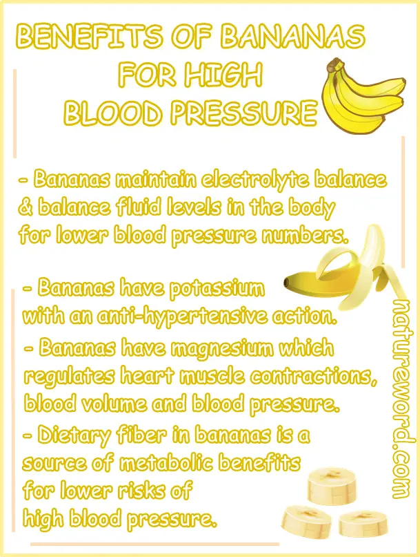 Bananas blood pressure benefits