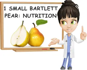 Bartlett pear small nutrition facts