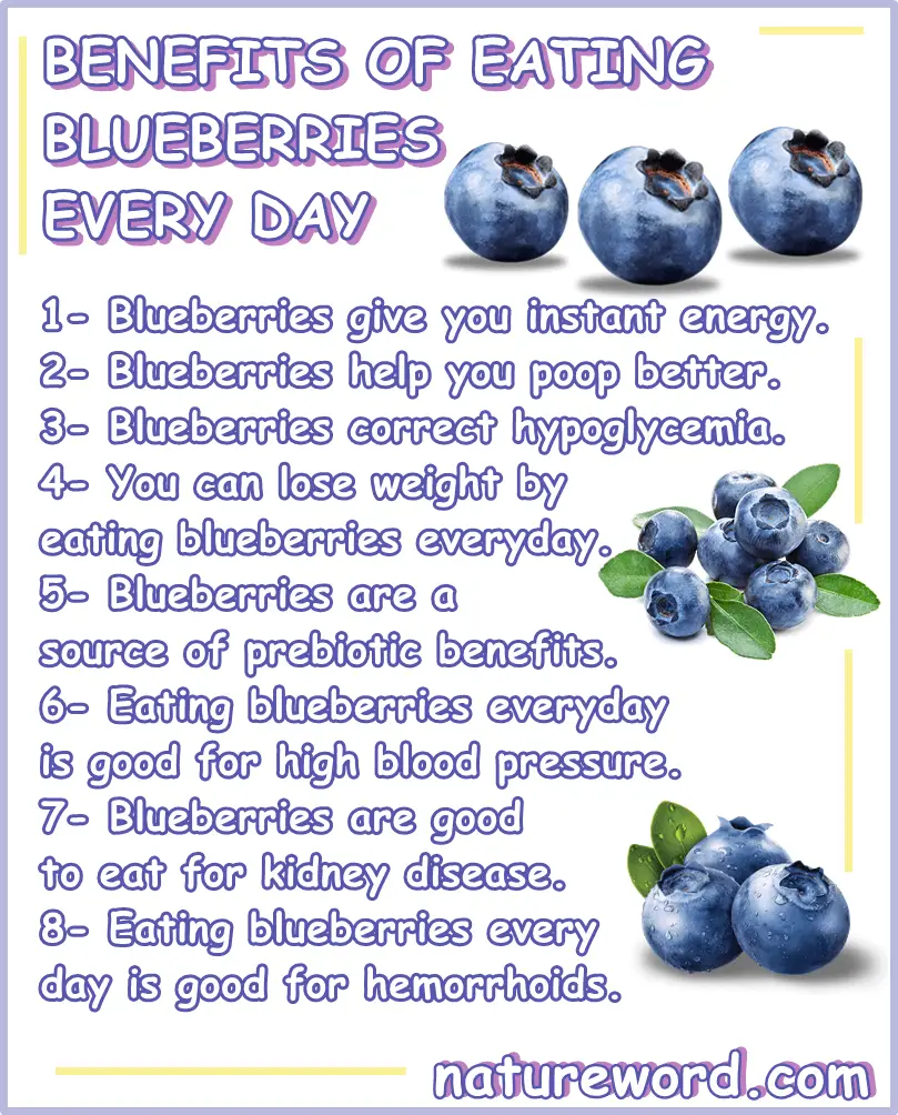 Benefits of eating blueberries every day