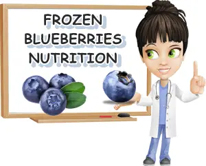 Frozen blueberries nutrition 100 grams