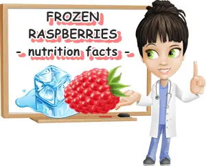 Frozen raspberries nutrition calories per cup
