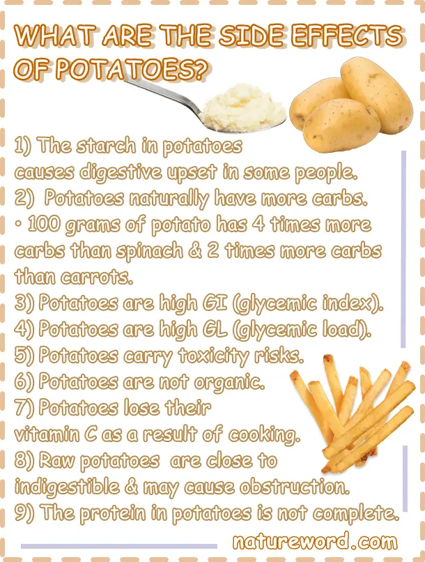 Potatoes side effects
