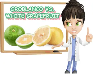 Oroblanco versus white grapefruit